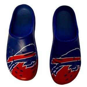 FOCO NFL Men's Buffalo Bills 2023 Colorblock Big Logo Clog
